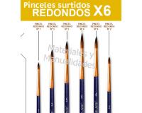 Set pinceles redondos delineador surtidos Para pintura pasta frí