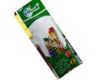Set Pincel plano angular redondo delineador cabo corto 6pcs