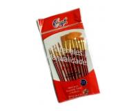 Kit pinceles surtidos plano redondo abanico angular delineador P
