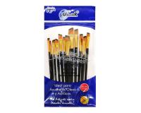 Kit pinceles angular x12 pz difuminadores para artes y manualida