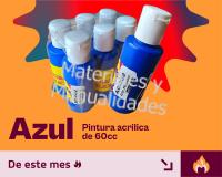 Pintura Acrílica azul de 60ml para Manualidades y artes plásti