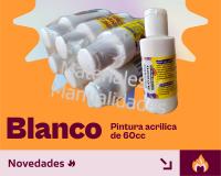 Pintura Acrílica blanco de 60ml para Manualidades y artes plásti