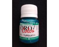 Pintura Perlada Turquesa de 30ml Auto-Sellante Con Acabado N