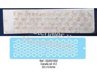 Stencil plantilla cadenas para artes decorativas 1pz