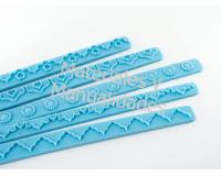 Plantilla para texturizar pasta flexible o fondant 6pzas