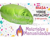 Masa porcelanicrón Verde pasto pasta fría para artesanía