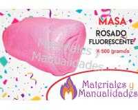 Masa porcelanicrón rosado Fluorescente para artesanía