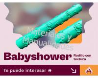 Rodillo baby shower maracas sonajero Para Texturiza Pasta Fría M