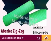 Rodillo siliconado Abanico zigzag para masa flexible fondant pas