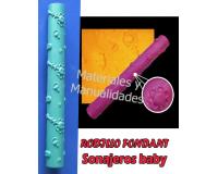 Rodillo baby shower maracas sonajero Para Texturiza Pasta Fría M