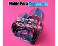 6 Moldes cortador de corazón Para Brownie utensilio de reposterí