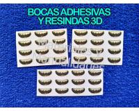 Bocas adhesivas resinados 1cm para muñecas para muñecos