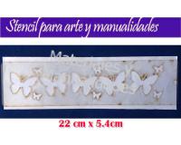 Stencil plantilla de Mariposas para manualid