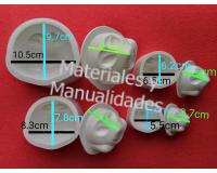 Set oferta Moldes fomy caras de ratón para manualidades navidad