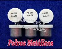 Polvo Metálico Plata Tonalizadores para Efecto especiales de Mat