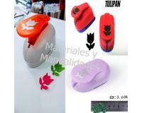 Troquel foamy flor tulipán 3.7cm Perfora Papel y tarjetería Scra