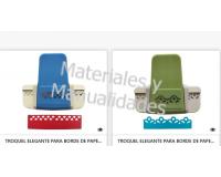 Troquel Elegante Para bordes Sacabocados Papel cartulina y perga