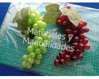 Uvas Artificiales 25cm uvas plásticas Realistas para hogar