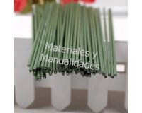 Varillas de alambre Tallos de alambres Floral Verde Hoja Para Cu