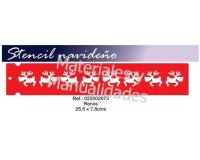 Stencil Plantilla Renos Navidad Para Artes y Manualidades planti