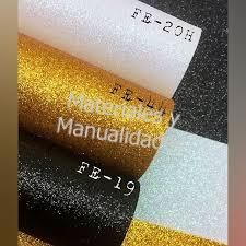 foami glitter oro dorado para manualidades eva