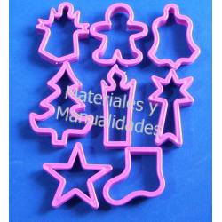 Molde Cortador para navidad estrella pesebre bota arbol ángel 1