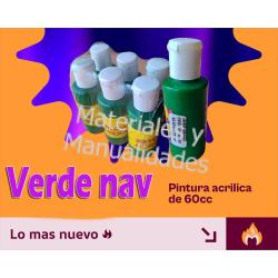 Pintura Acrílica verde de 60ml para Manualidades y artes plás 1 Pintura Acrílica verde de 60ml para Manualidades y artes plás 1