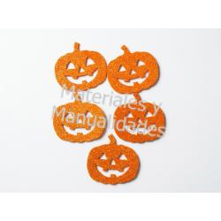 Set Adornos foamy calabaza Halloween para decorar 6pz 2