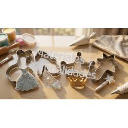 Molde en acero molde princesas mini para fondant galletas y porc 2