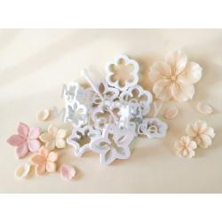 Set Molde flores margarita redonda y puntuda para masas fondant 2