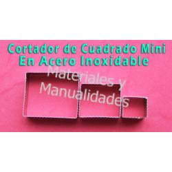 Cortador bases cuadradas minis doble función liso y rizado para 1