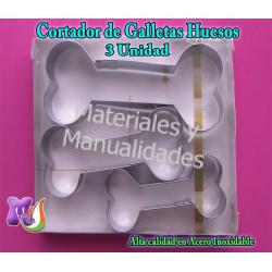 Cortador en acero molde Huesos para galletas alimentos y artesan 1