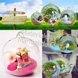Esferas o burbuja transparentes de 12cm con agujero y base grand 1