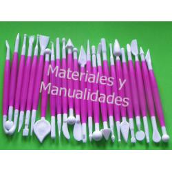 Estiletes x48 puntas premium modelado estecas pastillaje porcela 1