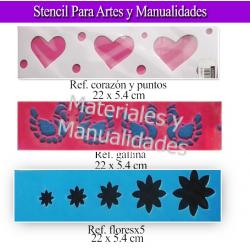 Stencil Flores plantilla para artes y manualida 1