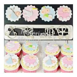 Molde Cortador marcador baby shower 2