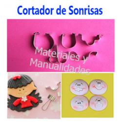 Cortador Metálico de sonrisas para porcelanicron y pasta fría 1