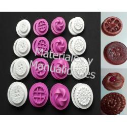 Set Molde para foami galleta Crema leche oreo waffer 16 unidad 1