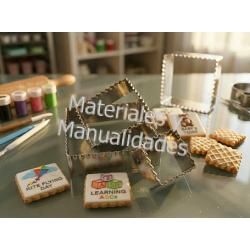Cortador bases cuadradas minis doble función liso y rizado para 2