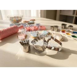 Molde en acero molde pies mini para fondant galleta y porcelana 1