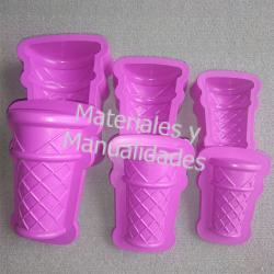 Molde Fomy cono galleta para foamy fomi goma eva manualidades 1