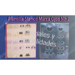 Plantilla Stencil Marcador De Ojos No.2 para Muñecos aprende a p 1