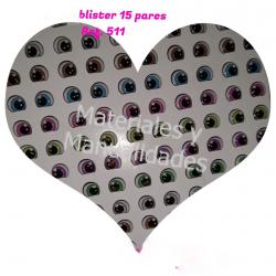 Ojos adhesivos Resinados 5mm para muñecas Lol y artesanías 1