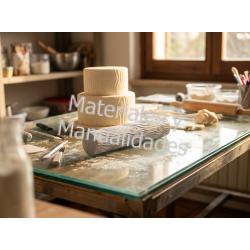 Rodillo siliconado tronco Madera para texturizar masas pasta fon 2