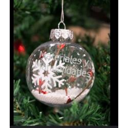 Esferas transparentes en acrílico burbujas de 8cm para decora 1