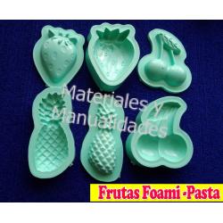 Molde para foami Frutas cereza fresa piña termoforma para foami 1