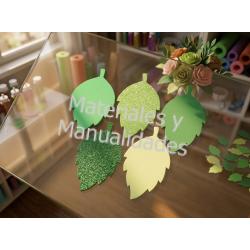 Adorno apliques de Hojas en foamy 8.5cm para floristería x10p 2