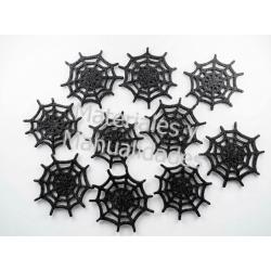 Adornos foamy telaraña negro fiesta Halloween x10pz 1