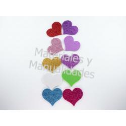 12 Figuras en fomy Corazón manualidades goma eva amor y amistad 2