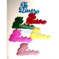 Figuras en foamy Eva te quiero apliques para decorar 2